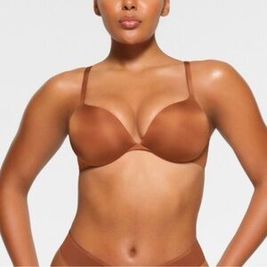 Skims Ultimate Collection Push Up Plunge Bra (34A) Copper NWT